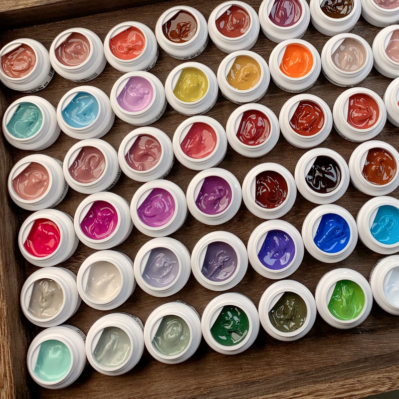 Yinghe Paitai Collagen Jar 1G/2G/3G Full Set of 56 Colors with Free Y01+Y02 Paitai Collagen Painting Glue Authentic Product