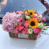 Carnation Flower Basket Yantai Flowers City Express Fushan Laishan Zhifu District Penglai Longkou Zhaoyuan Laizhou Laiyang