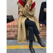 5siss Temperament Wool double face Coat Jacket Woman 2022 Winter New medium length Cashmere Cashmere