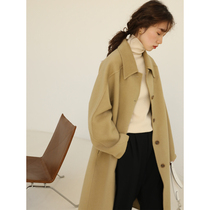 5 Sister 2021 Winter new wool woolen coat double-sided woolen coat womens medium long cashmere wool coat