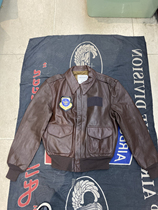 霉果 古着 88 usaf A2 皮夹克 短款搂腰 38 8新