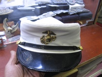 USMC female large cap white 22 equivalent to 54 small size made by moldy fruit 8 new