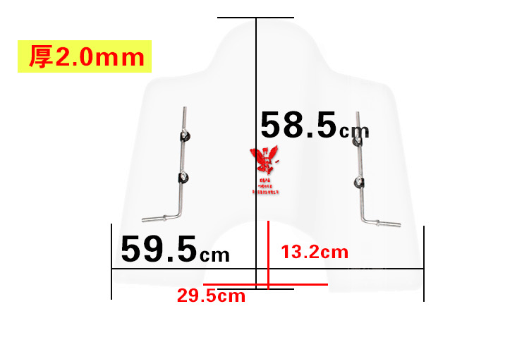 Xe máy kính chắn gió xe điện kính chắn gió PC HD kính chắn gió trong suốt scooter kính chắn gió phía trước kinh chan gio xe