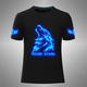 Vũ điệu dạ quang TIM T-shirt shuffle nhảy hip hop hip-hop quần áo huỳnh quang cotton nam và nữ tay áo ngắn áo ba lỗ nam