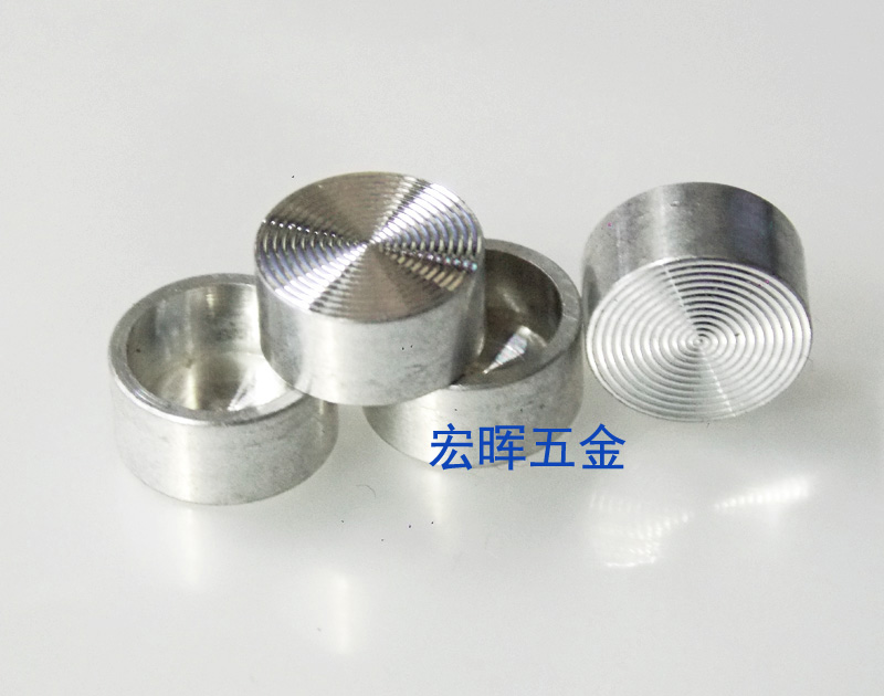 Pure aluminum CD pattern button CD pattern button drawing high-end decorative parts High-light riveting pressure riveting blind hole cylindrical hollow column