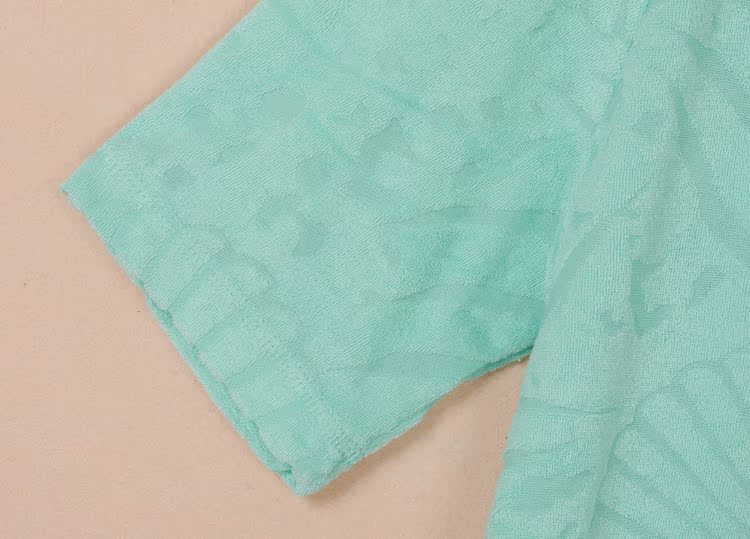 Xử lý quần áo ngủ bằng vải terry ngắn tay kích thước lớn cộng với phân bón tăng khóa kéo áo len béo MM tròn cổ 220 kg váy mùa đông