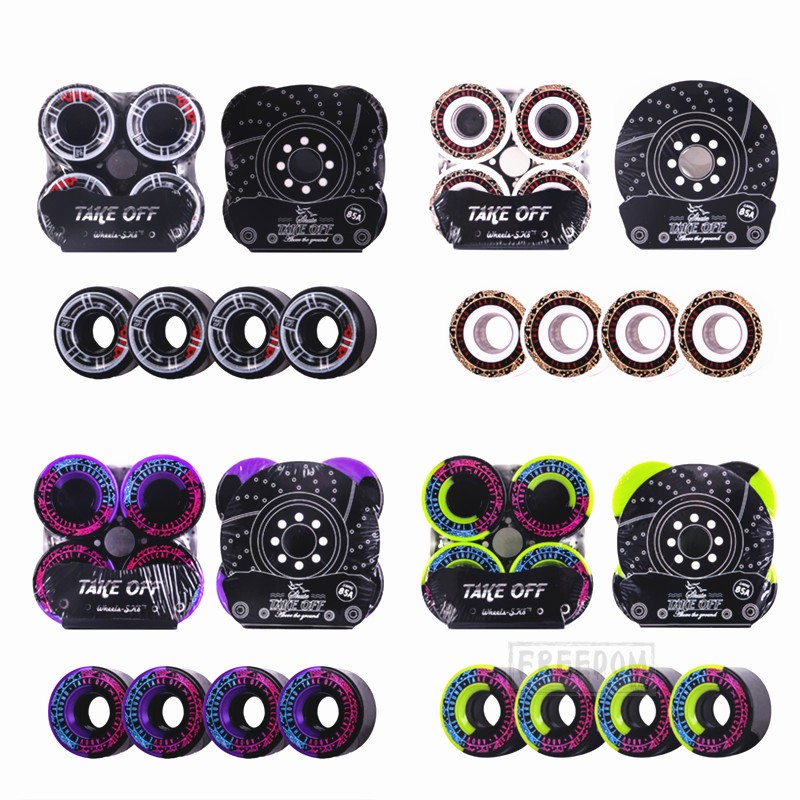 Professional skateboard all-round wheel action brush street takeoff all-round wheel