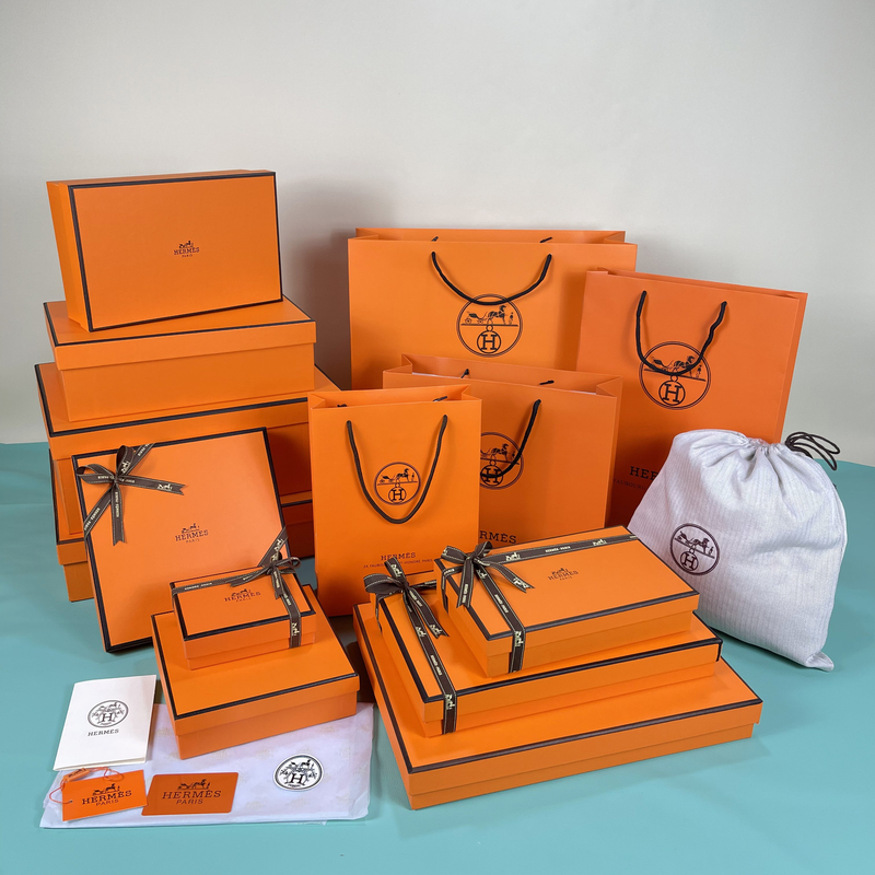 Hermès Gift Bag Handbag Clothing Scarf Bag Packaging Box Paper Bag Lipstick Belt Earth Tone Perfume Empty Box
