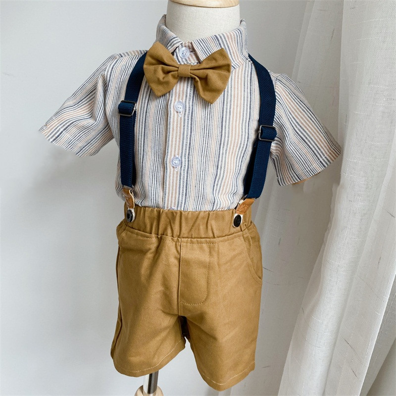 Year Old Gown Male Pao Baby Boy Summer Boy Suit Little Suit Flower Boy Suit Birthday 61 Choral performance Out of service