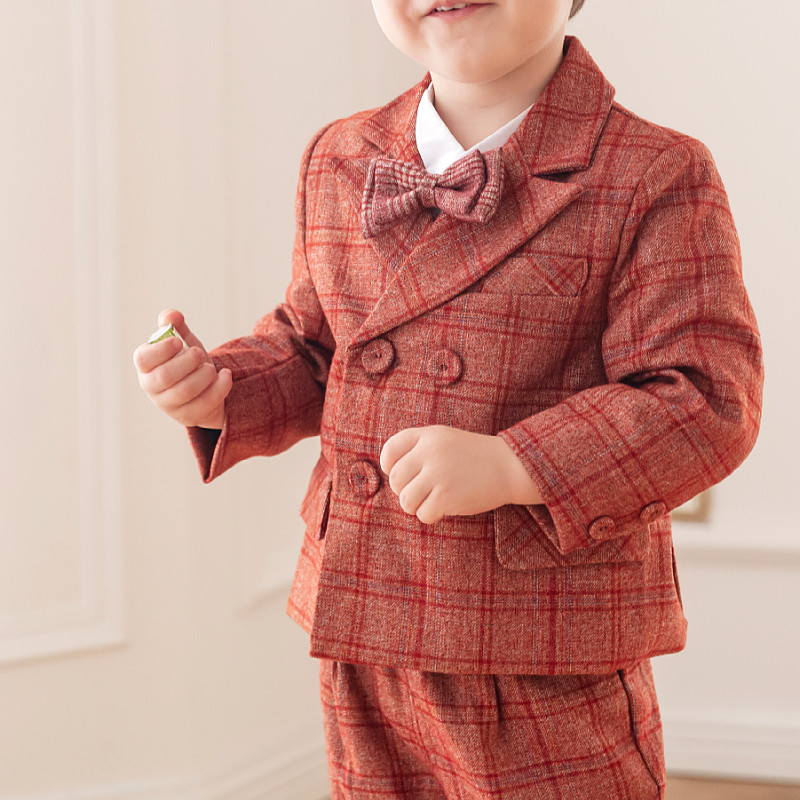 Toddler suit a week old gown boy's small suit suit Playboy boy's birthday west suit wedding little west suit