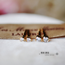 Wei Jiastarlight TAS * KI The same diamond encrusted 3 points 6 points selected 18K gold earrings single price