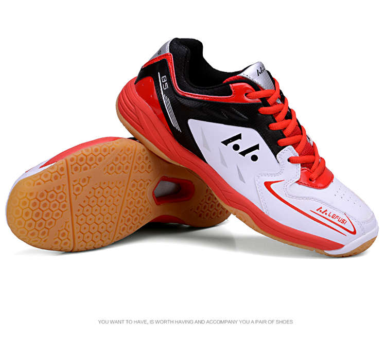 Chơi giày tennis nam và nữ tập luyện giày chơi giày cầu lông gân đáy chống trượt hấp thụ mang mã nhỏ 31 cỡ lớn 45 thước giầy thể thao