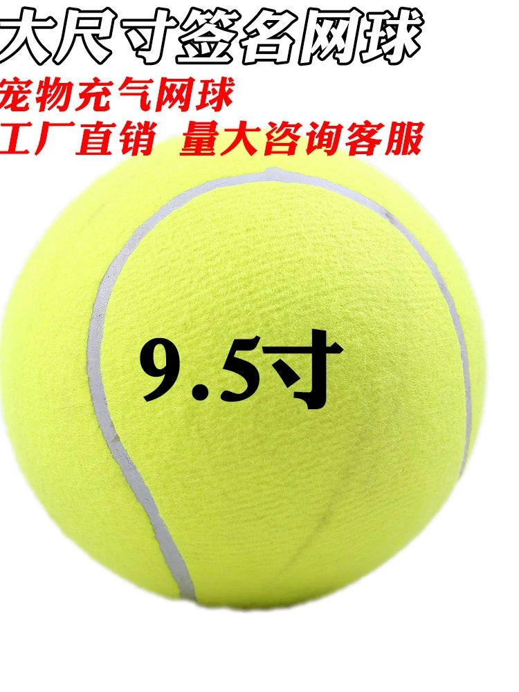 Quần vợt đặc trưng Quả bóng quần vợt bơm hơi 9,5 inch cho thú cưng Quả bóng quần vợt bơm hơi 10 lần quần vợt vui vẻ - Quần vợt