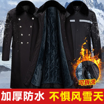 Army cotton coat security cotton clothes men waterproof can be removed winter long thickening cold coat cotton coat insurance clothes