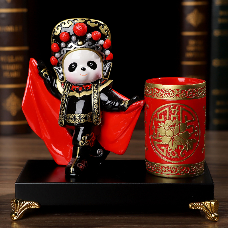 Chinese Wind pen holder Three Kingdoms figure abroad gifts to send old foreign children Traditional Chinese characteristics student gift ex-gratia