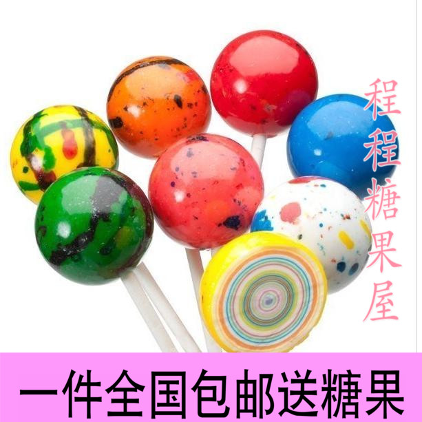 Play the whole person candy at a time licking imperfect lollipop jawbreaker dyed rainbow Little Red Book same style