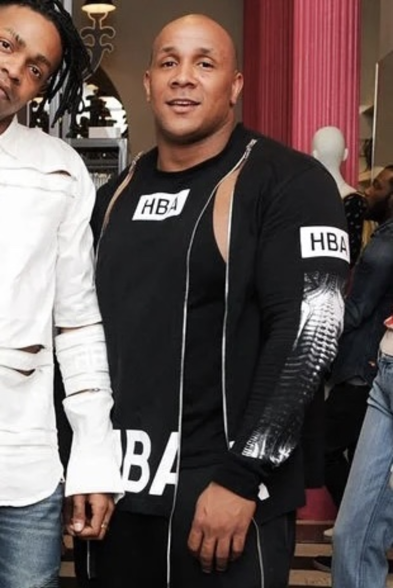 Extinct rare hba hood by air x-ray spine double zipper long
