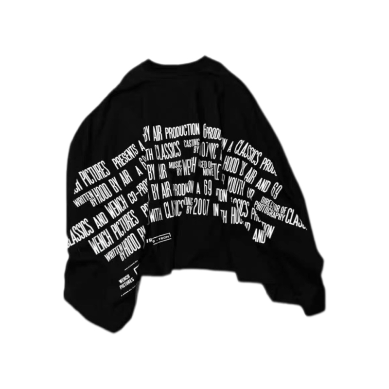 Hba (Archive) Opium Yvl Style Ss17 Cape Loose Letter Print Short Sleeve Hba (Archive) Opium Yvl Style Ss17 Cape Loose Letter Print Short Sleeve