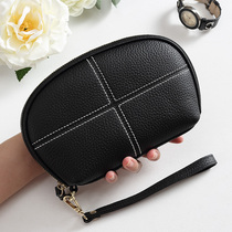  Leather clutch female summer soft cowhide mother temperament wallet mobile phone multi-function large-capacity zipper wrist bag