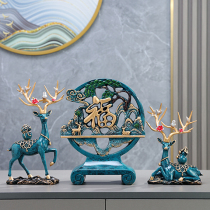 New Chinese-style creative deer housewarming gift living room porch TV cabinet wine cabinet decoration ornaments home accessories