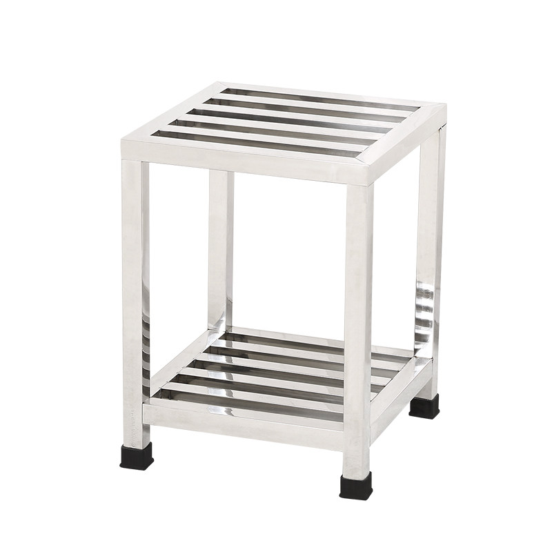 Stainless steel base universal shelf refrigerator base frame flower pot bracket mop pool high pot fish tank debris rack custom