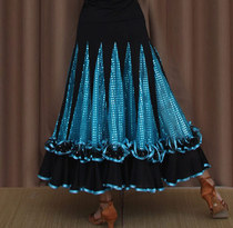 New swing dance dress square dress sequins Modern ballroom dance dress Modern dance waltz dress custom