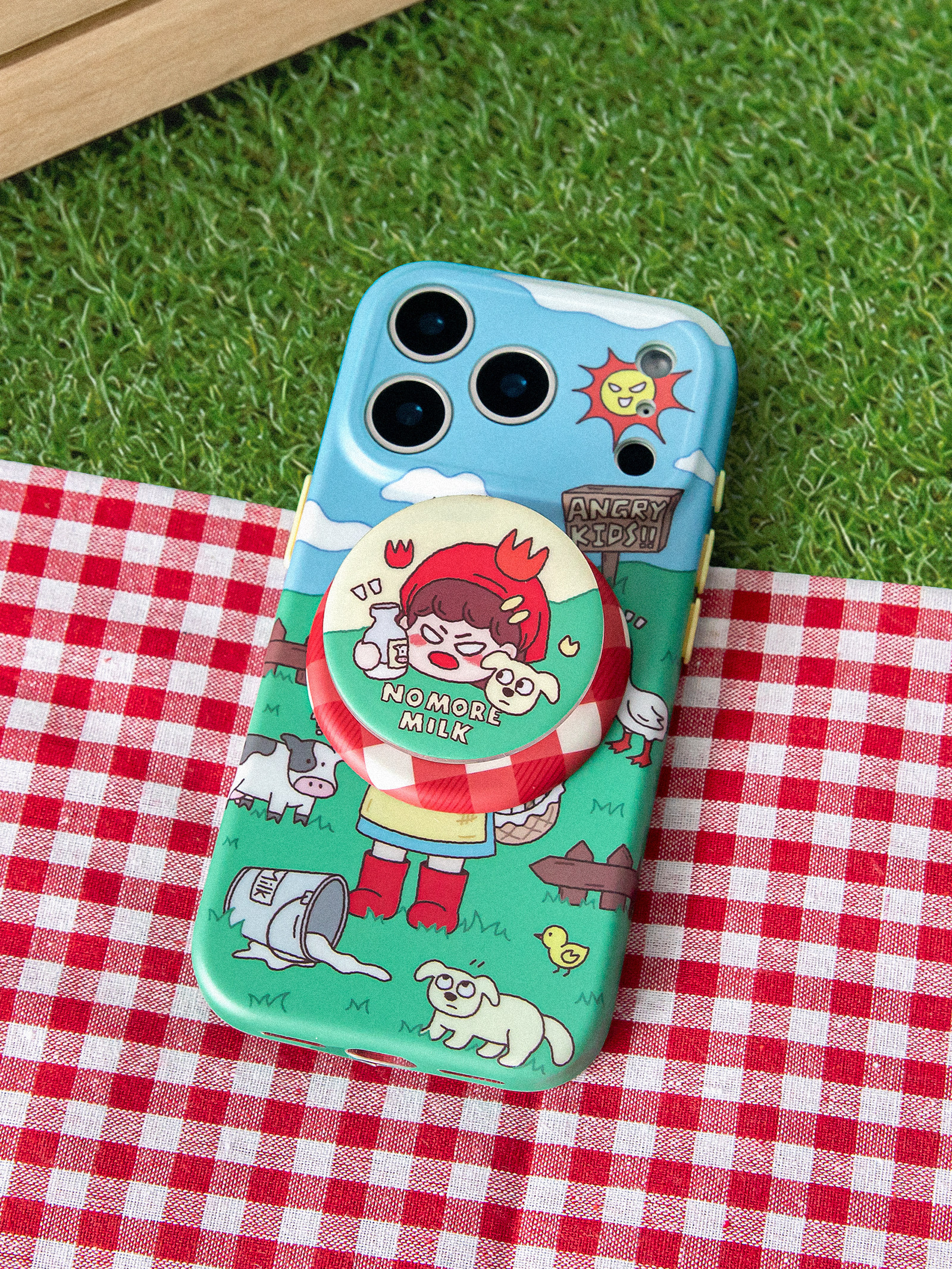 Angry Kid Farm IMD Stand iPhone Case
