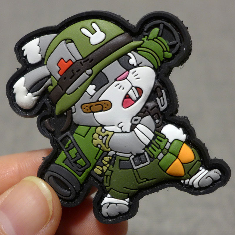 Tactical Rabbit German Morale Badge Patch S Velcro Personality Versatile Outdoor PVC Badge Armband Badge