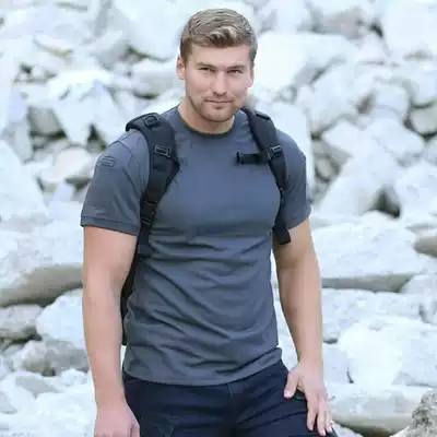 Helikon Helikon tactical T-shirt men's round neck vest solid color outdoor quick-drying sports casual short-sleeved summer