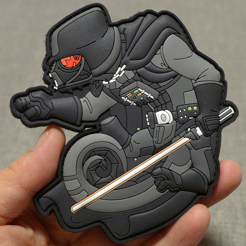 Limited edition luminous Darth Vader German Morale chapter Creative patch backpack Velcro pvc personality badge armband