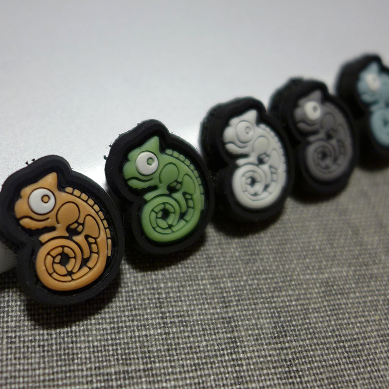 German big-name tactical Velcro morale badge personality badge outdoor badge luminous chameleon mini ranger eye