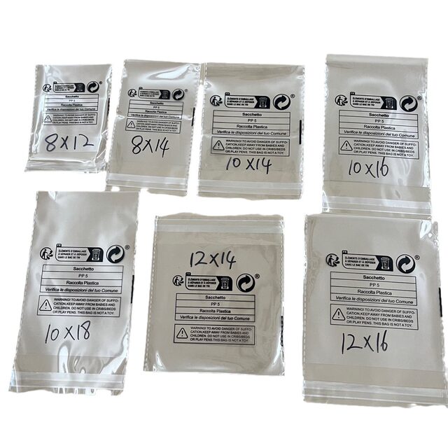 New warning temu plastic self-adhesive packaging bag French label cross-border Xiyin Amazon opp self-sealing bag