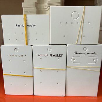 Multi-Hole Earring Set Packaging Card Ear Clip Ear Stud Earring Tag Cardboard Card Head Blank Cross-Border Card