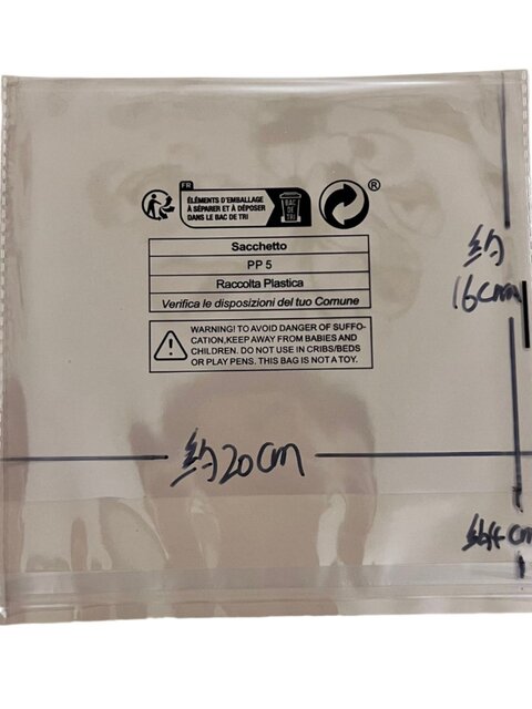 20*20 spot environmentally friendly anti-suffocation label TEMU Amazon SHEIN plastic packaging ziplock bag self-adhesive bag