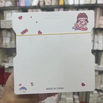 Kp1128 Large Mirror Card Children's Sunglasses Hairpin Hair Accessory Packaging DIY Handmade Tag Sunglasses Backplate