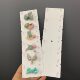 Kp600 8×28.5 Six-Slot Children's Hair Clip Card Detachable Tear-Off Style Hair Clip Card Paper DIY Accessories