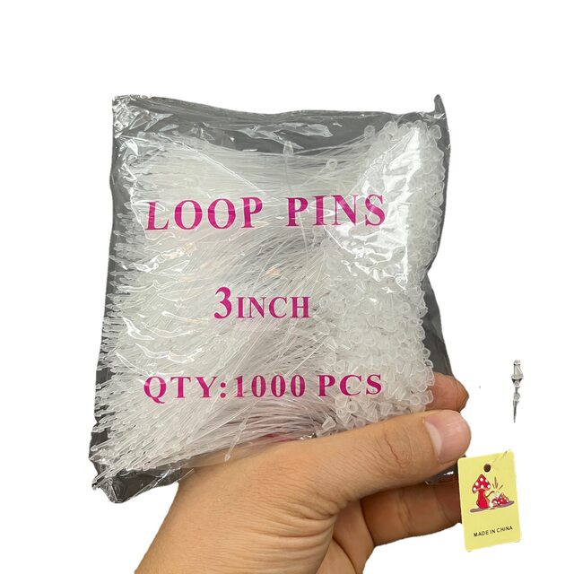 A pack of about 1,000 hair accessories with mother-in-law buckles, zip ties, pointed plastic ropes, fixed ropes and labels