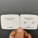 S925 Silver Needle Earrings Packaging Cardboard Silver Needles Are Easy to Bend Please Straighten Before Use Warning Earrings Earrings Card Tag