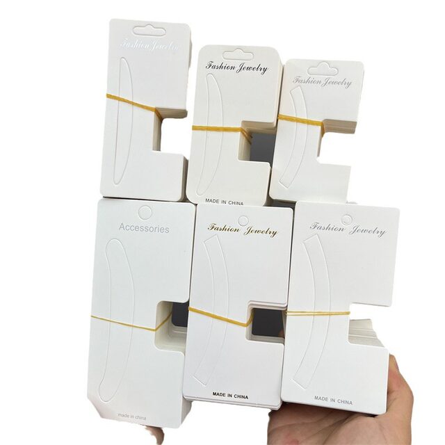 New grabber hair accessories packaging card diy big claw card hair clip stall jewelry vertical card paper large back card