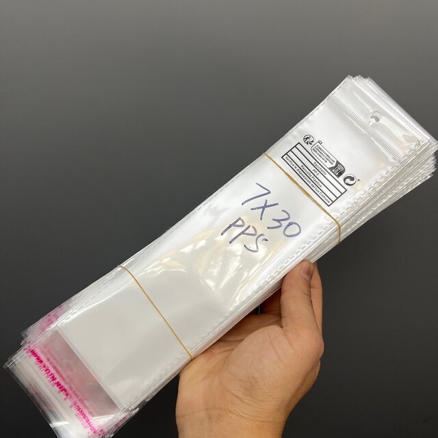 Slim Necklace Packaging Three-Layer Pearlescent Pp5 Plastic Bag Temu Self-Sealing Bag Shein Environmentally Friendly Label Bag