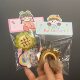 Extra Large 10cm Cute Foldable Keychain Hair Accessory Packaging Card Clip Handmade Cream Glue Hairpin Jewelry Card