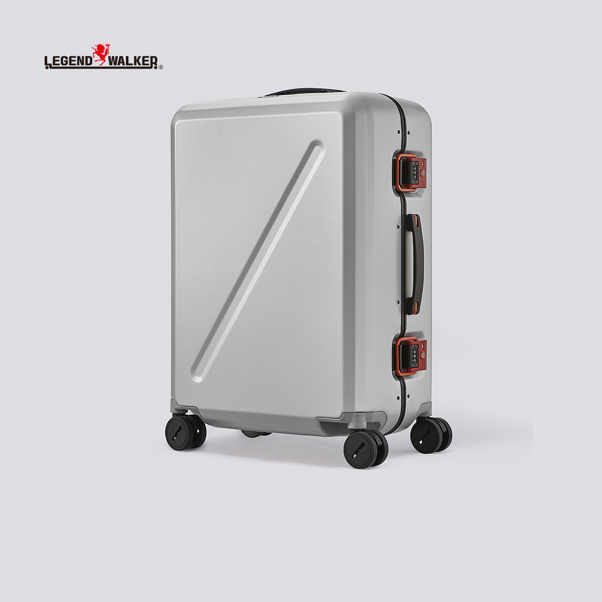 Japanese European guest trolley case aluminum frame suitcase 28 inch abroad suitcase 20 inch boarding case password box universal wheel