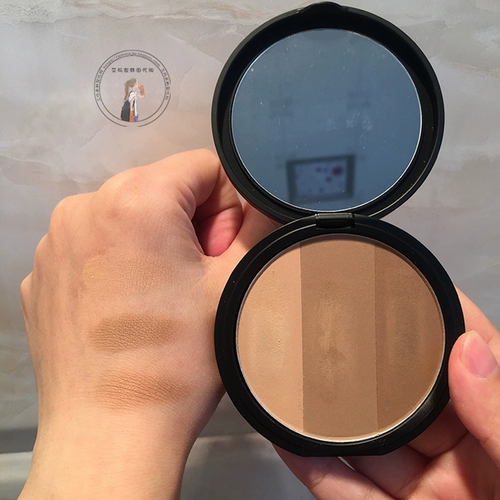 Одна тарелка для многократного использования!Трехцветная палетка для контуринга Too Cool for School, 9,5 г, модификация теней для носа