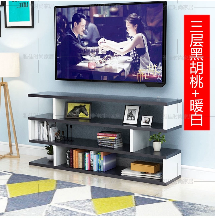 tủ TV hiện đại phòng khách nhỏ gọn căn hộ nhỏ đơn giản gỗ giả mô hình kinh tế tủ TV phòng ngủ nhà cao - Buồng