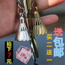 Metal badminton pendant competition prize souvenir badminton keychain badminton gift buy 2 get 1