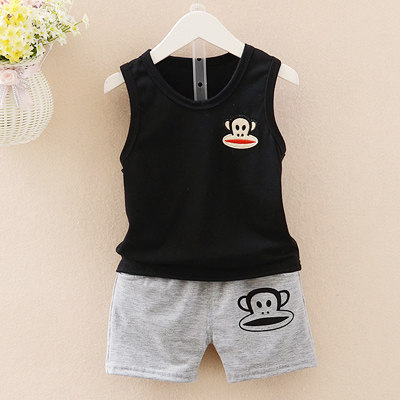 宝宝夏装男1-3岁潮儿童短袖套装运动夏季男童韩版宝贝衣服2小童夏