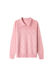 Baby doll collar sweater women's thin jacquard top spring 2024 new women's lapel bottoming shirt western style small shirt