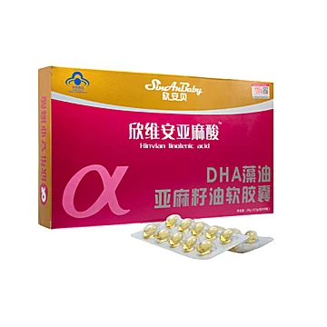 DHA藻油亚麻籽油软胶囊40粒/盒