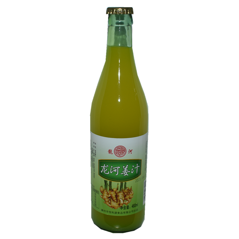 Longhe Fresh Ginger Juice 480ml X 12 Bottles, Ginger Juice King, a Great Seasoning for Restaurants, Home Cooking, Food Stalls, Cooking, Stir-Frying, and Cold Dishes