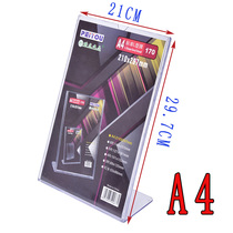 170L type organic A4 table card table card acrylic table sign A4 display card price tag table 21*29 7